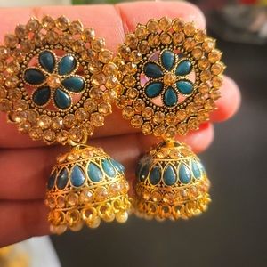 indian green earings